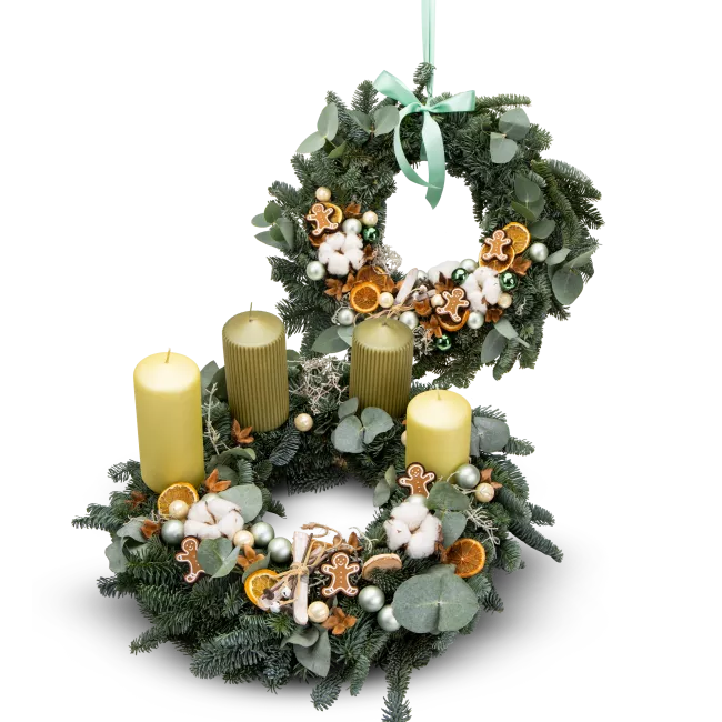 Vánoční set věnců